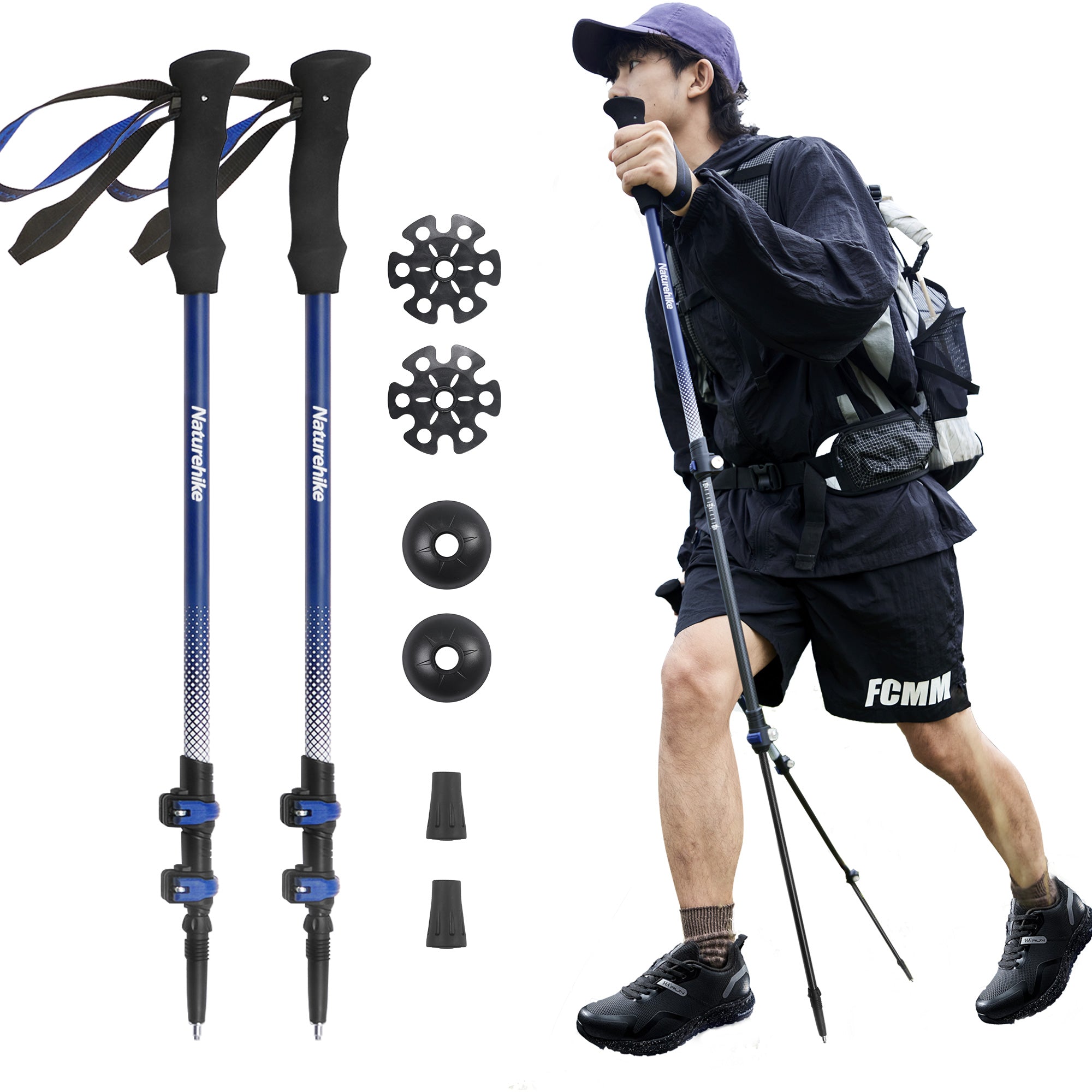 Yukon Pro Trekker Walking Sticks Trekking Poles Chinook Trekker