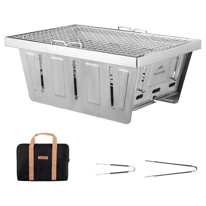 tents for bbq FieldVale Stainless Steel Folding BBQ Grill