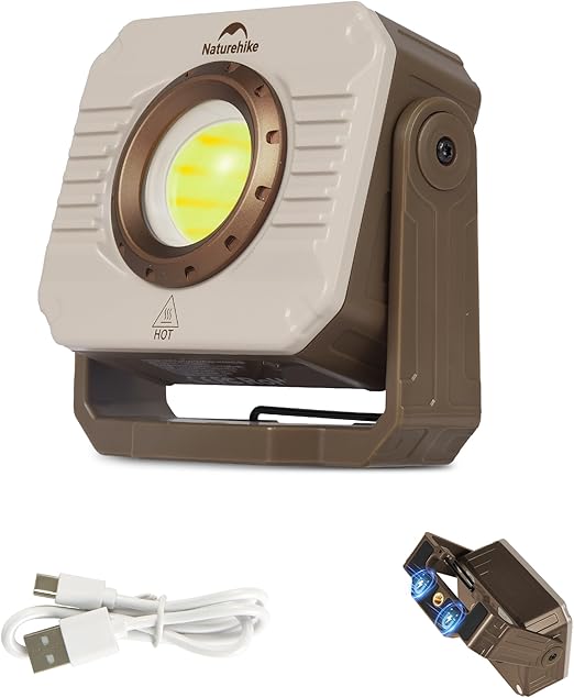 WholeFire Lampadina da Lavoro Sospensione, Lampada da Campeggio Solare USB Ricaricabile con Telecomando, Lampada da Esterno IPX7 Impermeabile Luce Esterna Portatile da Campeggio Giardino Barbecue