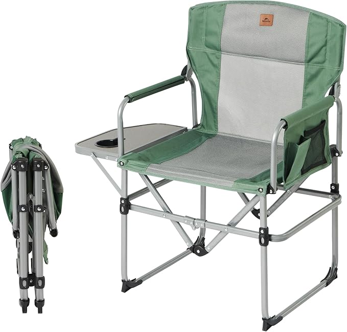 Naturehike Klappbarer Camping-Regiestuhl mit Beistelltisch und Aufbewa
