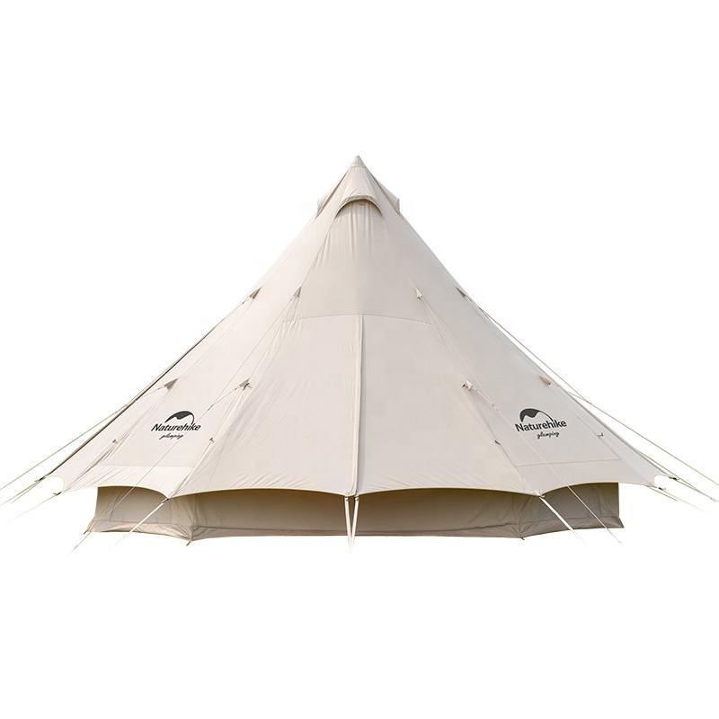 vaude pyramid zelt BRIGHTEN 20 Pyramid Glamping-Zelt aus Baumwolle für 6 Personen – Naturehike