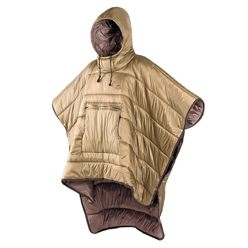 Naturehike Lightweight Cloak Sleeping Bag Hooded Poncho Coat for Winter Outdoor Camping Blanket Portable Sleeping Bag
