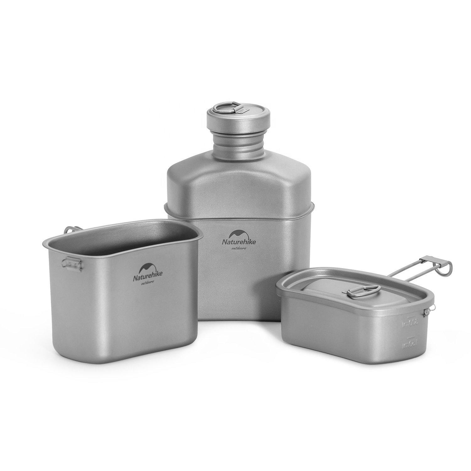 Compact Titanium Lunch Box for Outdoor Activities LeakProof 800ml Capacity