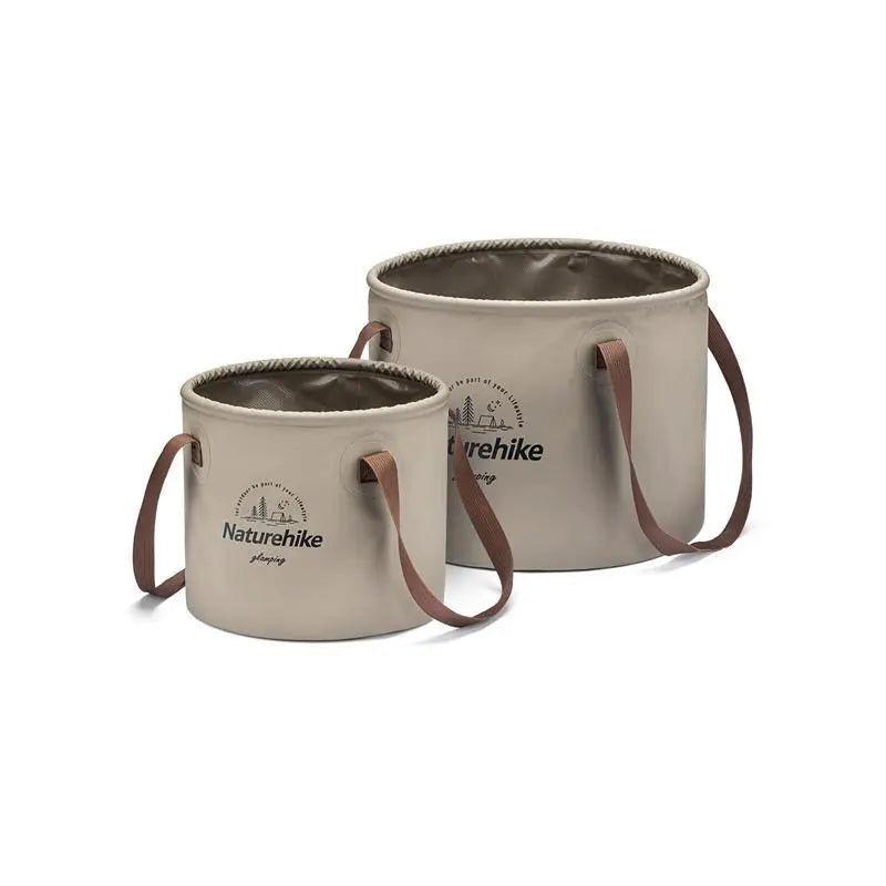 Naturehike Foldable Multifunctional Bucket with Handles for Camping, Adult Unisex, Size: One size, Brown