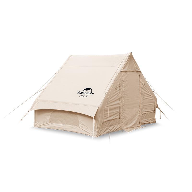 Naturehike Gen 4 Season Inflatable Cotton Glamping Tent, Waterproof Windproof 4-6 Person Cabin Tent for Camping