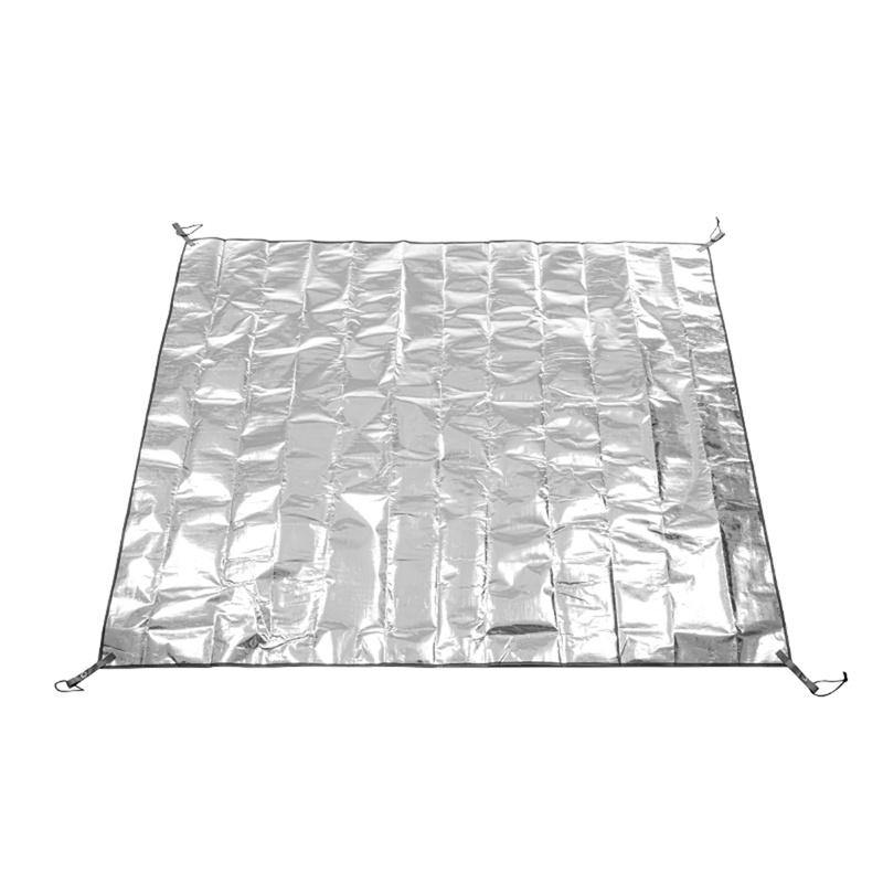 Tapis Imperméable Double Face Film D'aluminium Tapis Résistant à L'humidité Tapis De Pique-nique Portable Tente Extérieure Camping Plage Tapis Résistant à L'humidité / Camping Et Randonnée