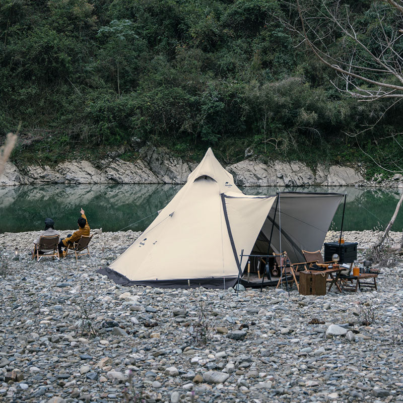 An image of a Ranch 4 People Pyramid Luxury Camping Tent by Naturehike official store