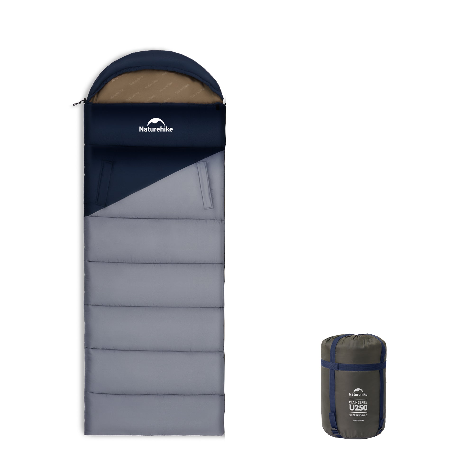 Solora™ U250 Hooded Synthetic Sleeping Bag 47°F / 8°C - Naturehike