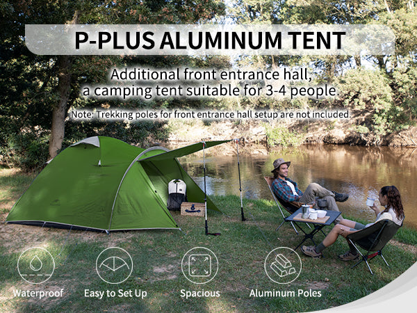 zelt plus P-PLUS™ 3–4 Person Camping Tent – Naturehike
