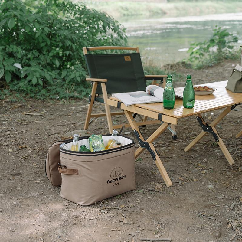 Picnic Table Cool Box Table Folding Multi Function Rolling Cooler