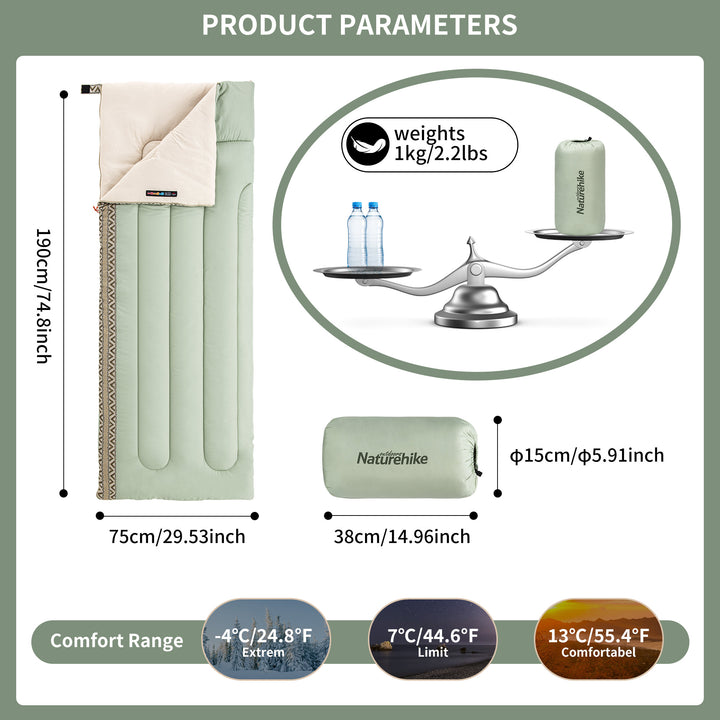 Linglong™ L150 3-Season Sleeping Bag