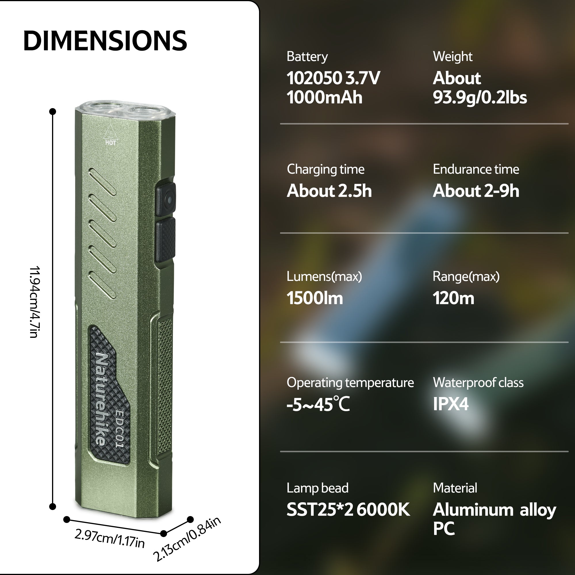 EDC01™ Mini Flashlight – Naturehike