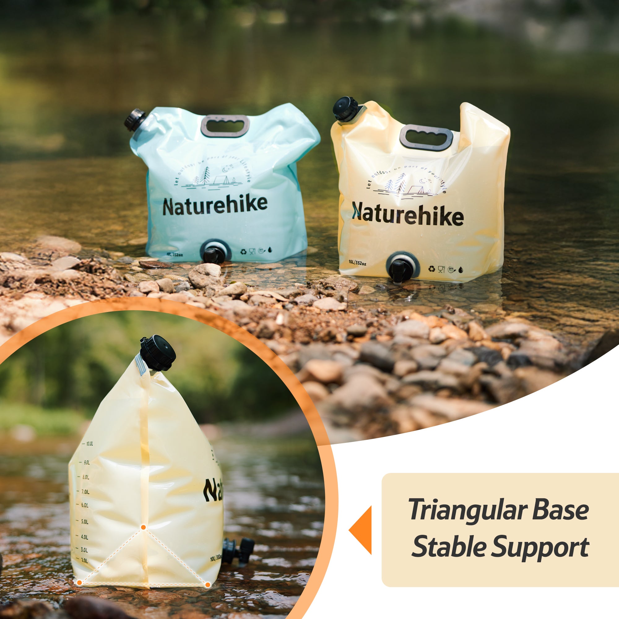 10L Foldable Water Bag with Tap – Naturehike