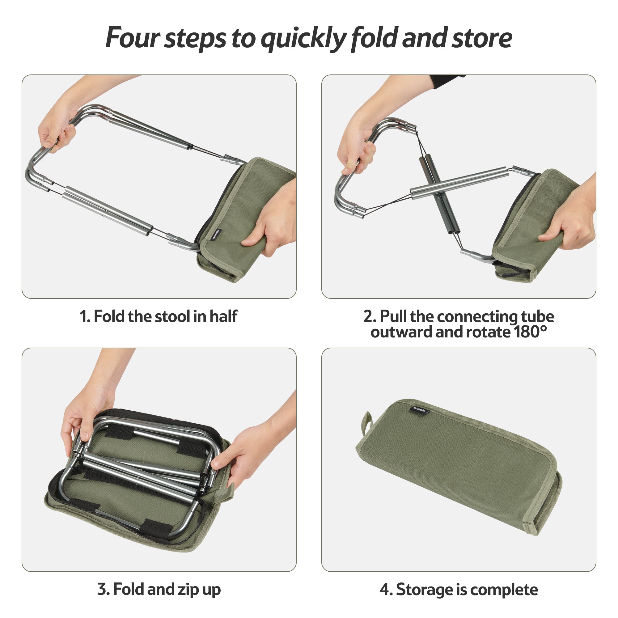 y*p様 STRETCH LIGHT WEIGHT PACKABLE SETUP PeakLite™ XL01 Ultralight Folding Camping Stool – Naturehike