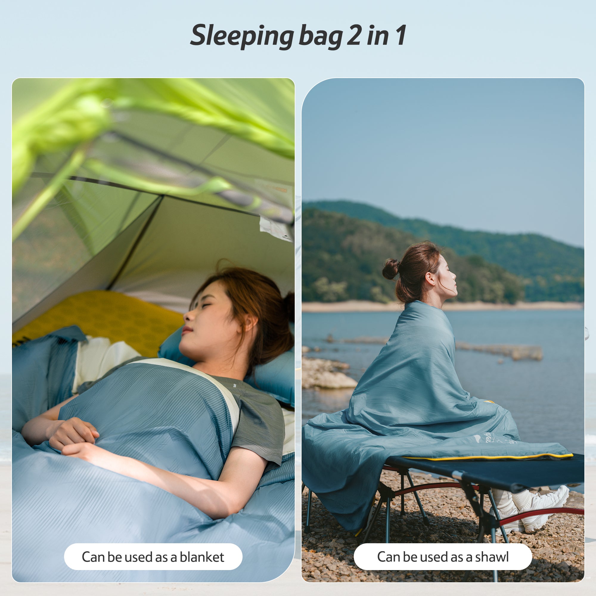 NEHGHBORHOOD TAKIBI SLEEPING BAG Lサイズ完売品 NatureSea™ Lightweight Comfortable Sleeping Bag 51.8°F / 11°C