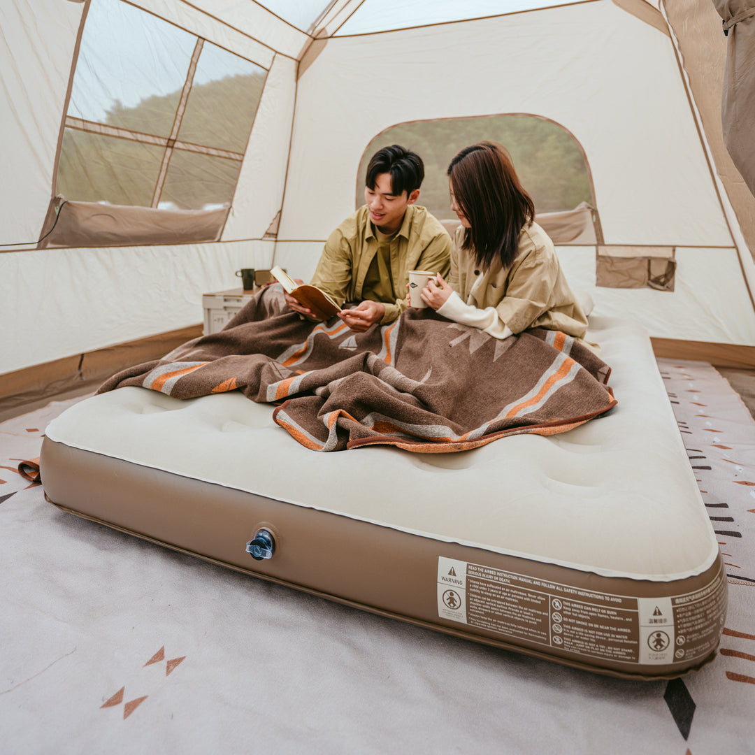 zelten schlafunterlage PVC Air Campingmatte mit Pumpe Luxus – Naturehike