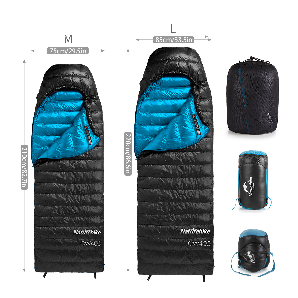 CW™400 Down Ultralight Sleeping Bag 41°F / 5°C