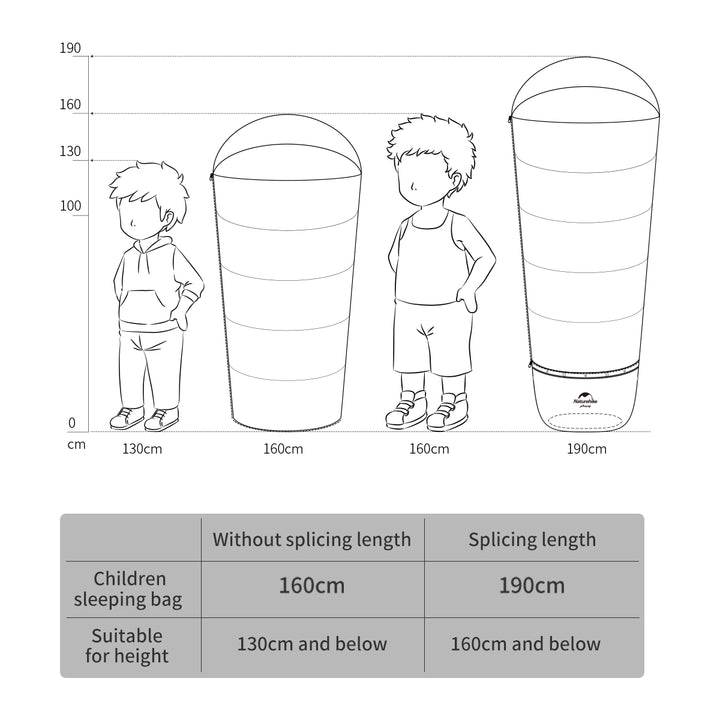 C180 Envelope Kids Sleeping Bag