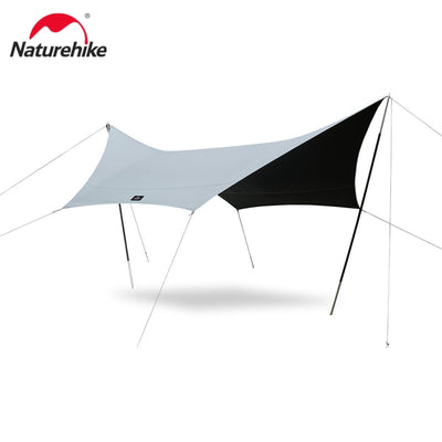 An image of a Naturehike（SHARK） Black Vinyl Hexagonal Sunshade by Naturehike official store