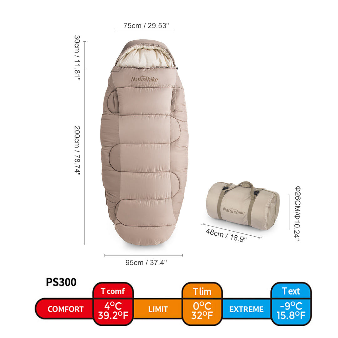 stokke sleeping bag Egg-shaped Cotton Sleeping Bags With Arm Holes PS300 (gray)