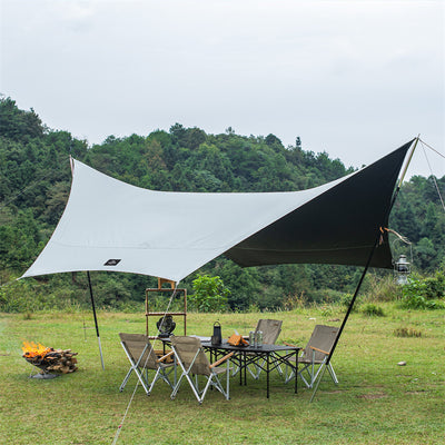 An image of a Naturehike（SHARK） Black Vinyl Hexagonal Sunshade by Naturehike official store