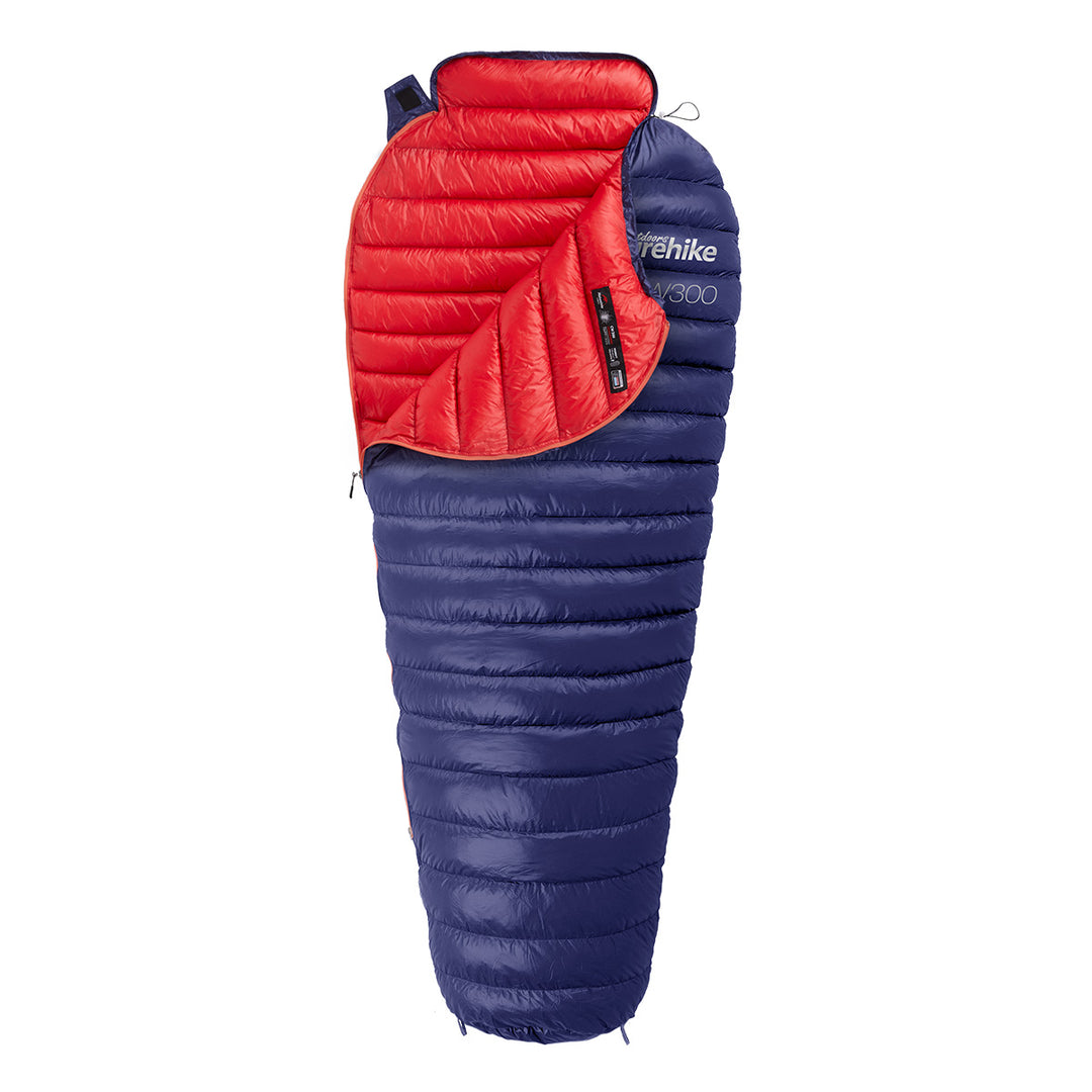 CW™300 ultraleichter Daunen-Mumienschlafsack 43°F / 6°C – Naturehike