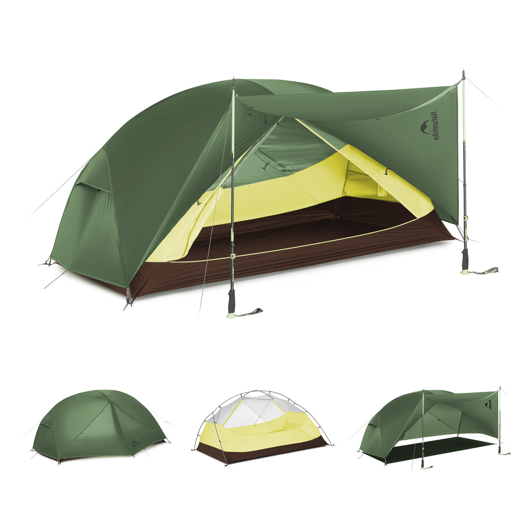 kleine tent 2 personen Mongar™ BASE 2-Person Backpacking Tent – Naturehike