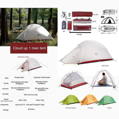 Cloud Up 1/2 People 3 season Camping Tent