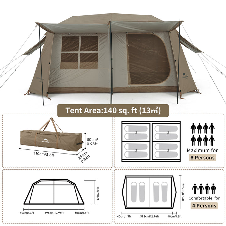 Village™ 13 8-Person Instant Cabin Tent