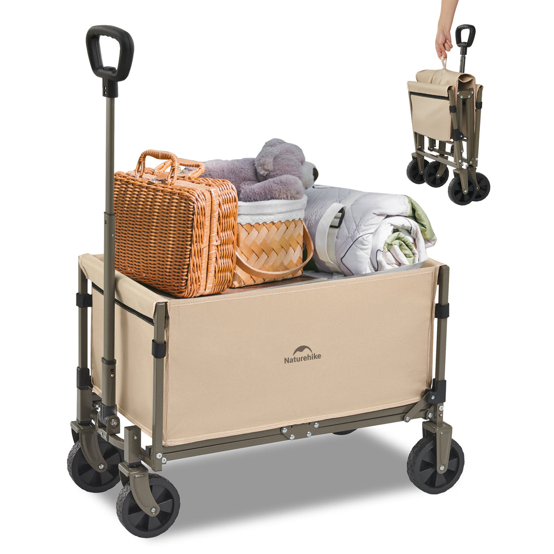 Lightweight Folding Camping Wagon Upgraded