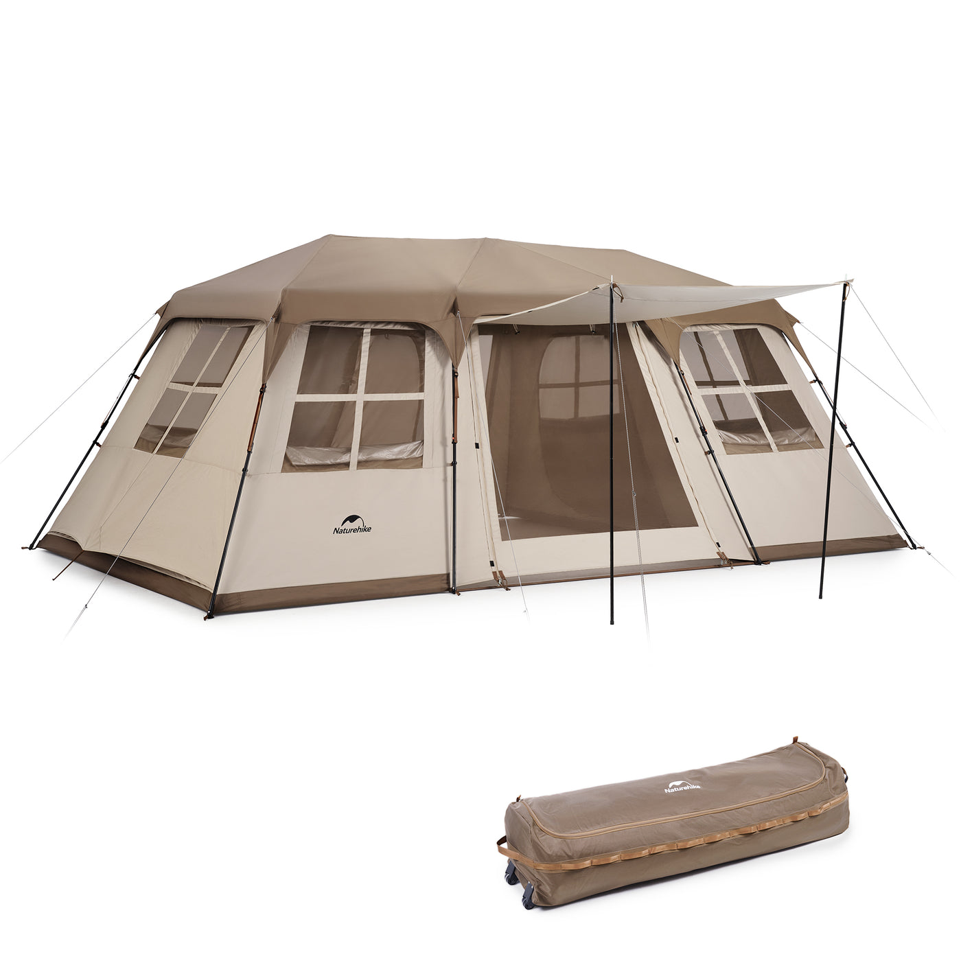 An image of a Village 17-Roof Automatic Tent Two-Room&One-Hall by Naturehike official store