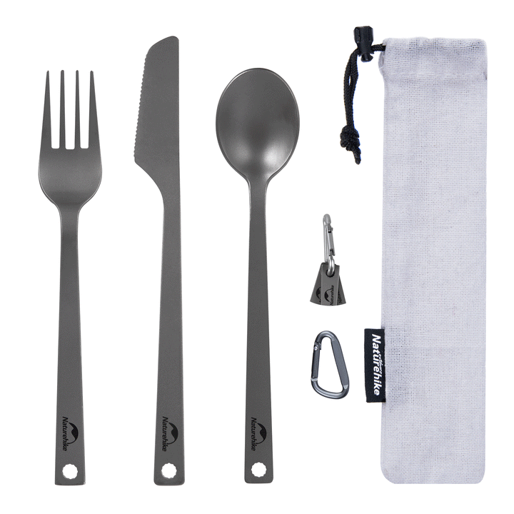 Titanium Camping Cutlery Set