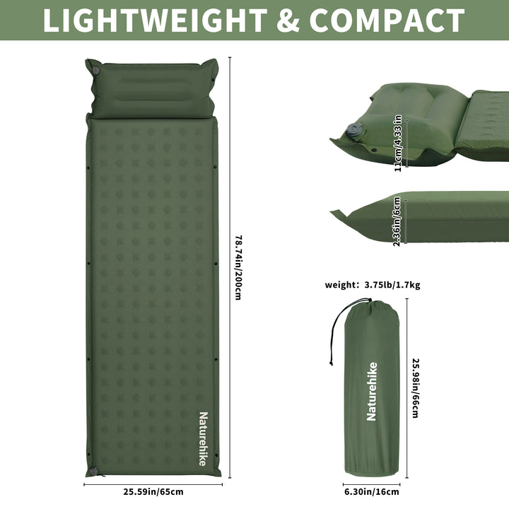D Series™ Automatic Inflatable Sleeping Pad with Pillow