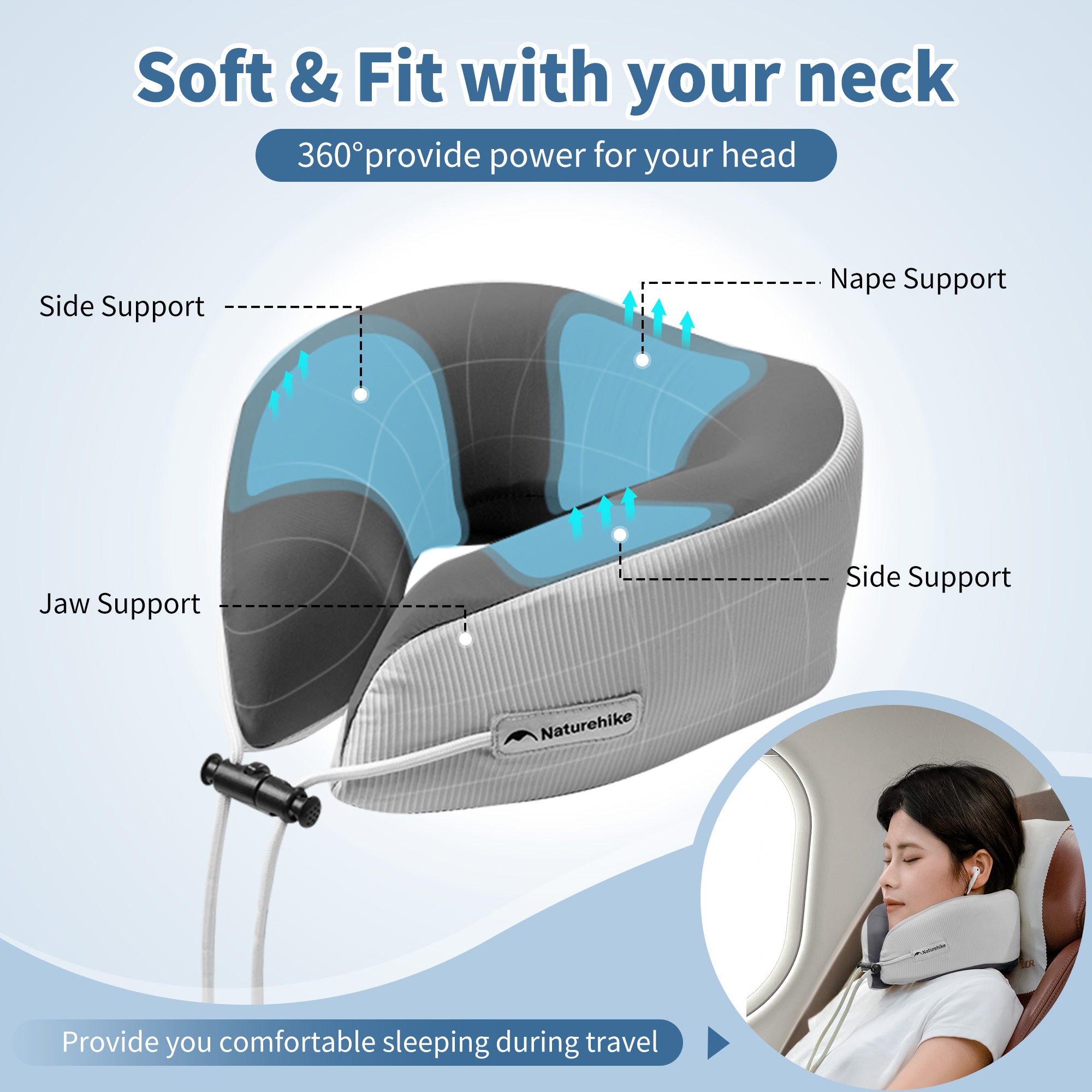 Naturehike Xinyue Memory Foam Travel Pillow