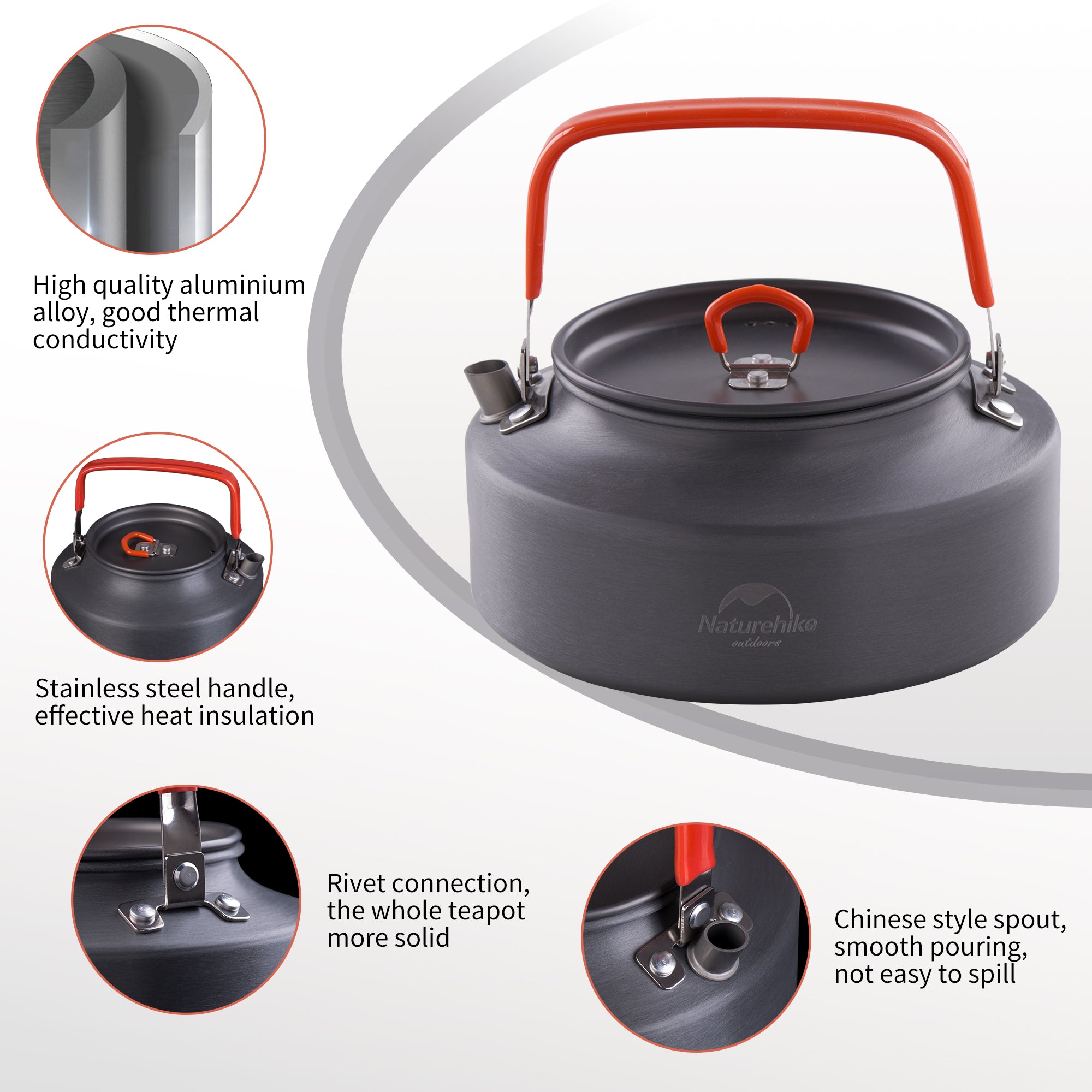 Aluminum Alloy Camping Kettle – Naturehike