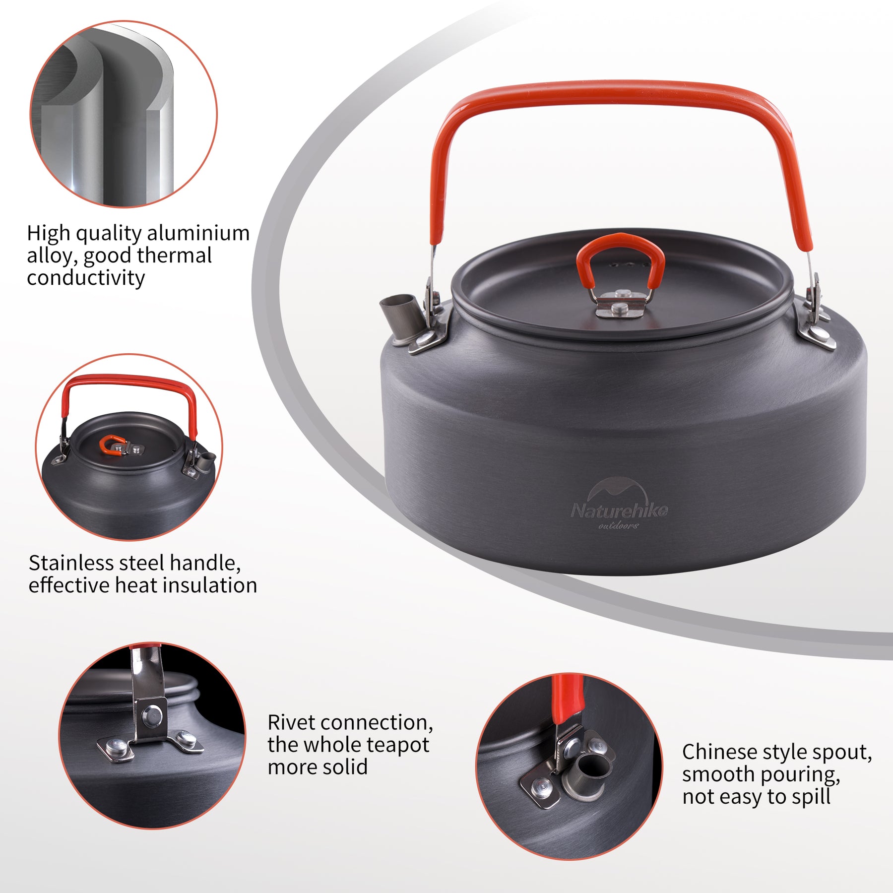 Aluminum Alloy Camping Kettle – Naturehike
