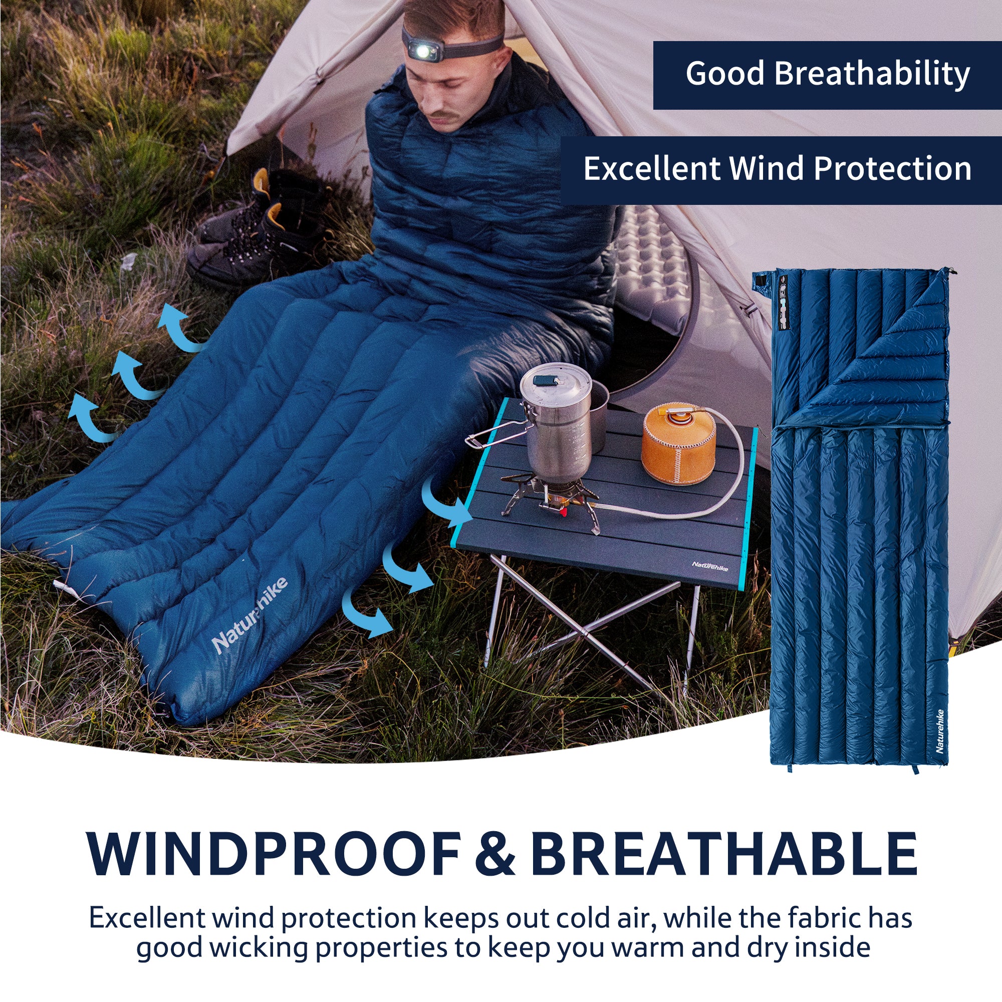 CWM™400 Down Ultralight Sleeping Bag 43°F / 6°C - Naturehike