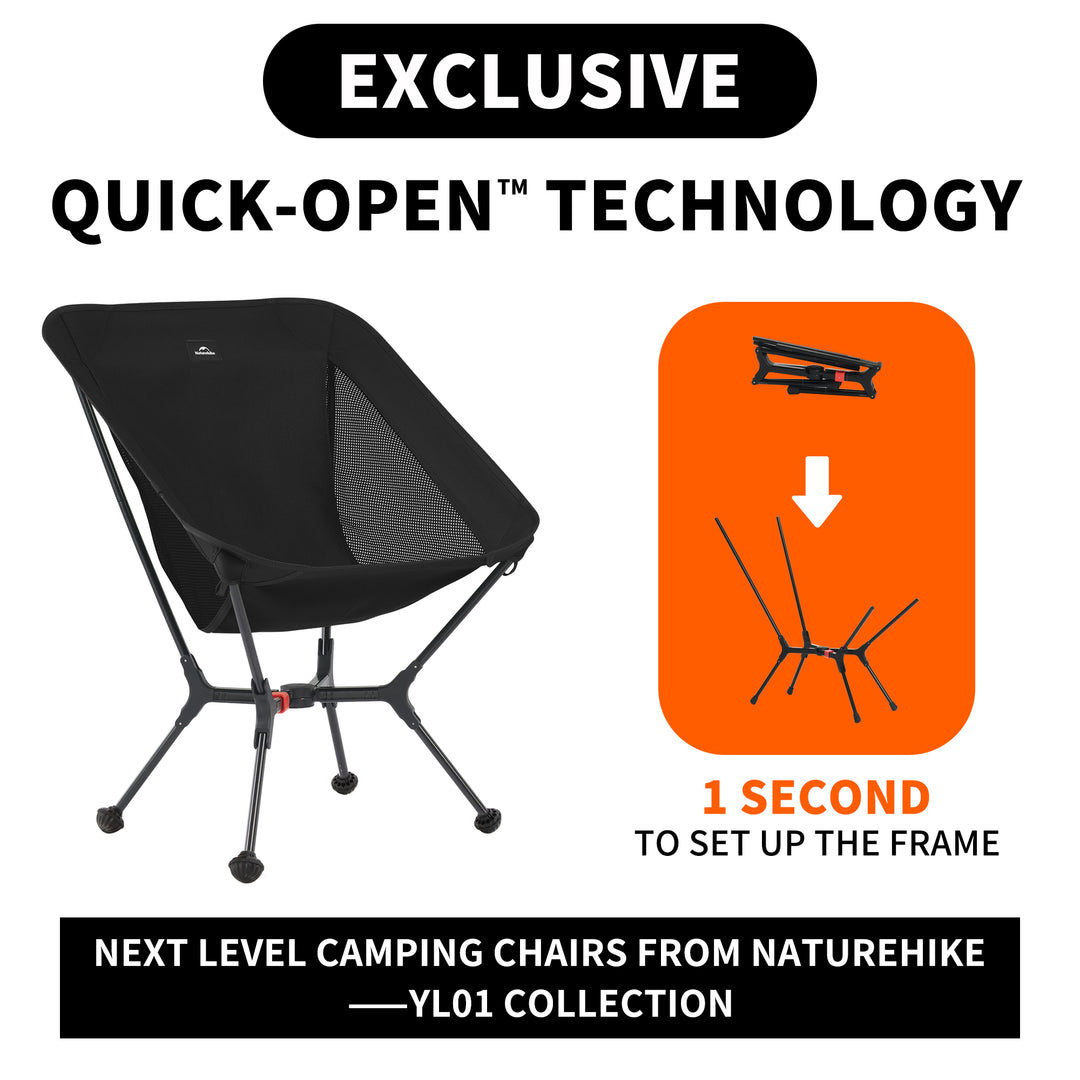 PeakLite™ YL01 ultralet sammenklappelig campingstol