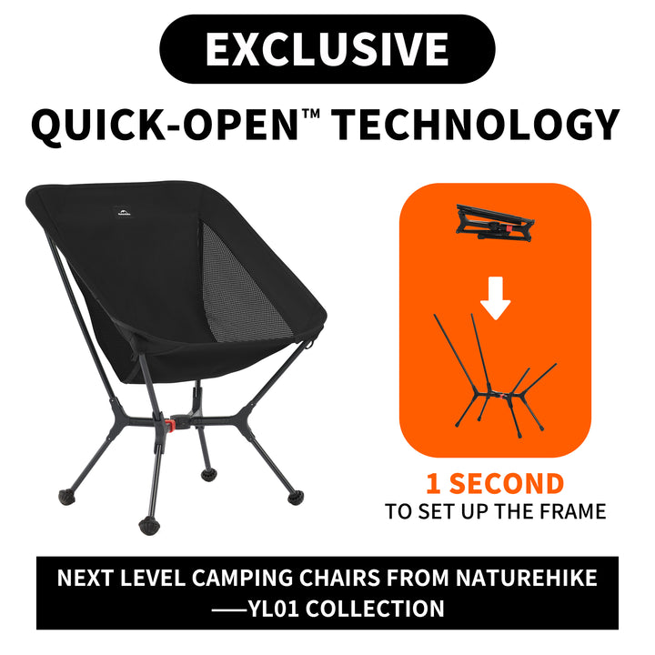 PeakLite™ YL01 ultralet sammenklappelig campingstol