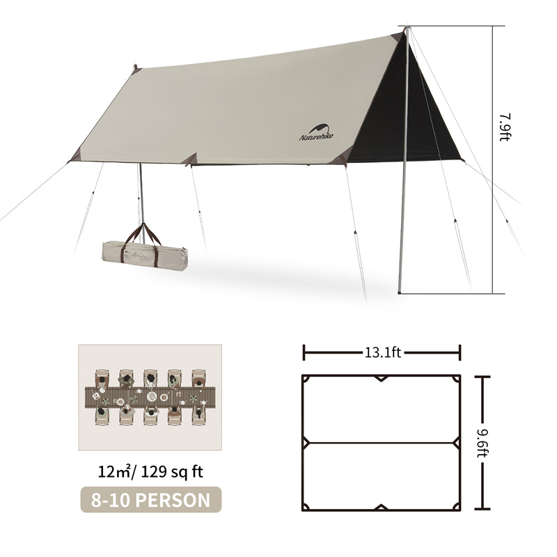An image of a Naturehike Light Peak Blackout Canopy by Naturehike official store