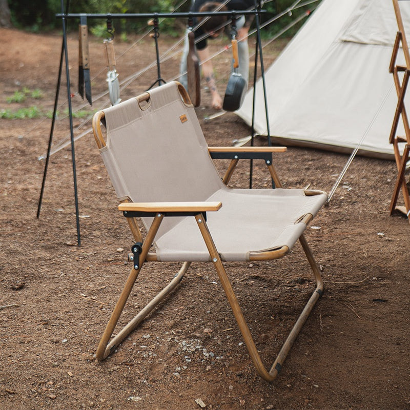 2 People Wooden Grain Camping Chair – Naturehike