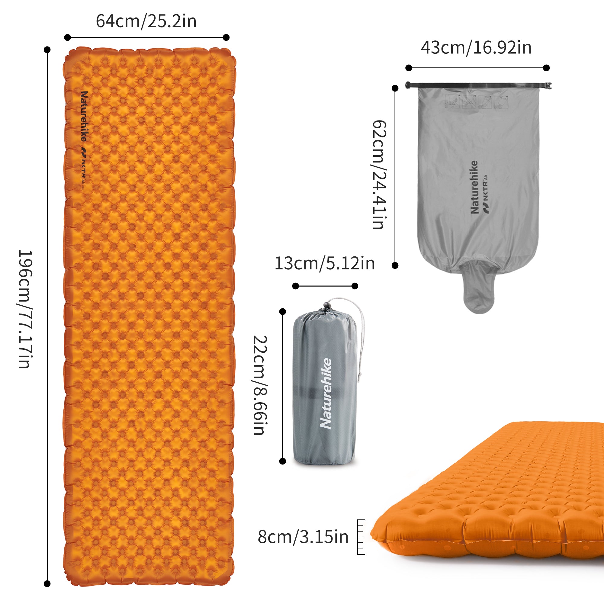 TuYe™ R5.8 Ultralight Inflatable Pad