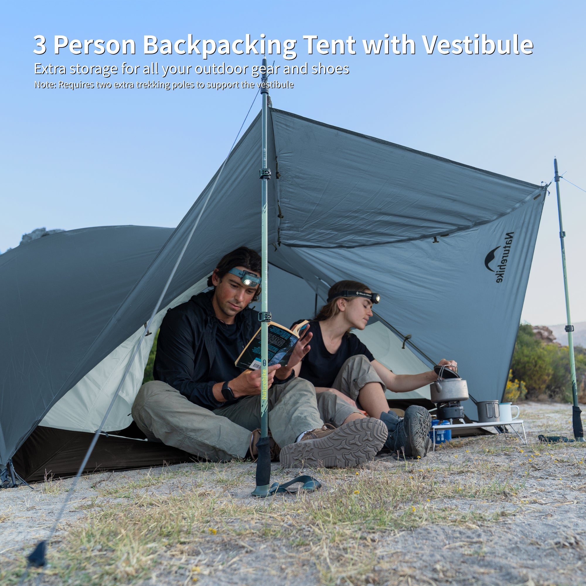 Mongar™ BASE 3-Person Backpacking Tent – Naturehike