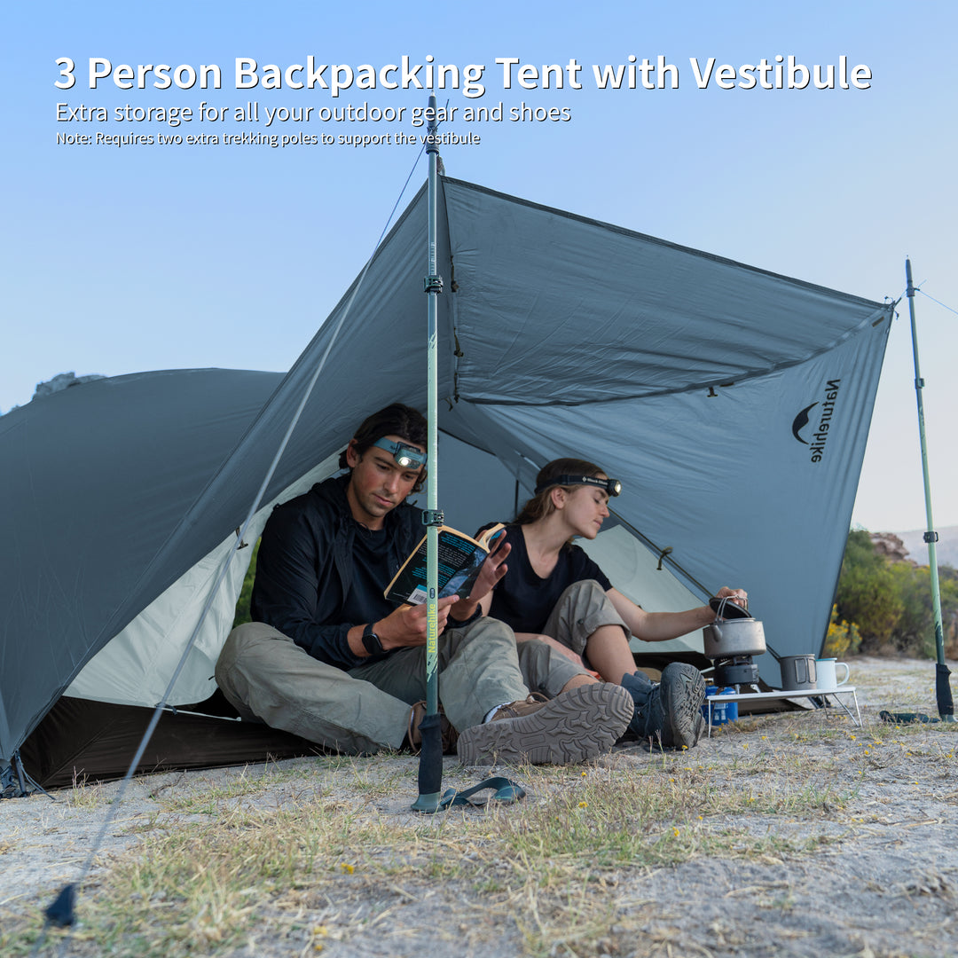 mountain guide malo iii trekkingzelt Mongar™ BASE 3-Person Backpacking Tent – Naturehike
