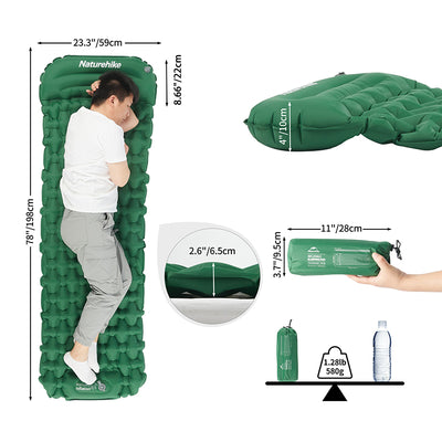 Naturehike FC-12 Foot Pump Inflatable Mat