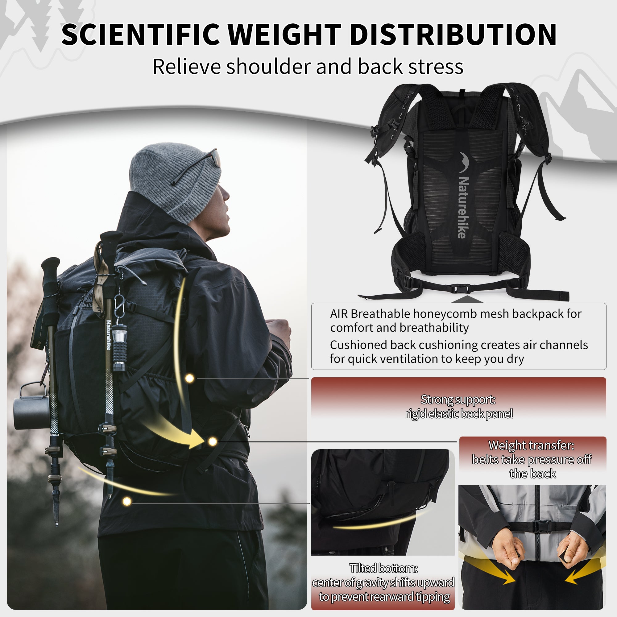 Helium™ 30+5L Hiking Backpack – Naturehike
