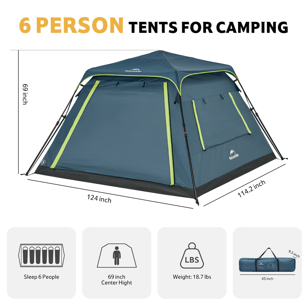 Cape™ Lite 6-Person Instant Cabin Tent