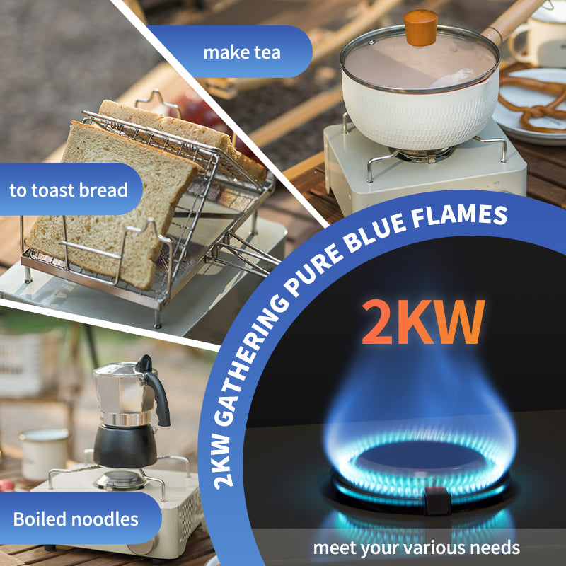 backpackers mini butane stove CampMoment Mini Portable Butane Stove Green