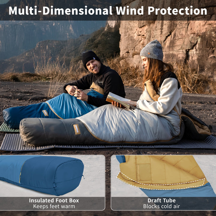 Mujin™ Pro Synthetic Mummy Sleeping Bag 41°F / 5°C
