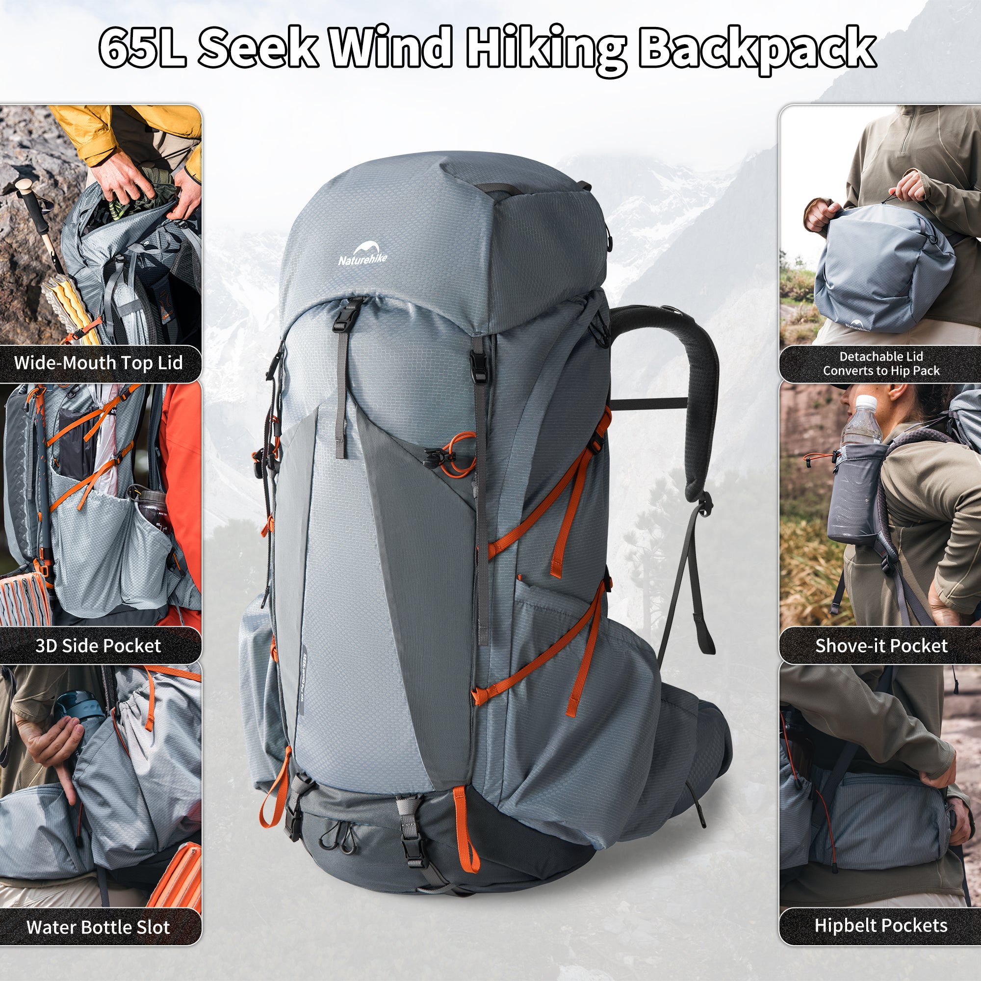 Seek Wind™ Pro Hiking Backpack - Naturehike